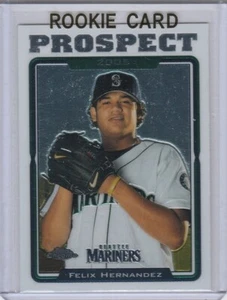 FELIX HERNANDEZ 2005 Topps Chrome Prospect ROOKIE CARD Seattle Mariners BASEBALL - Picture 1 of 2