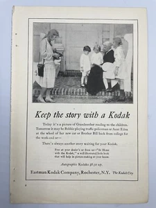 1922 Eastman Kodak Company Rochester NY Print Ad - Keep the story with a Kodak - Picture 1 of 1