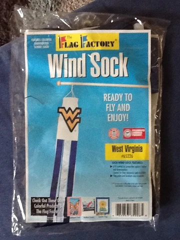 West Virginia Mountaineers Flag Factory Windsock; NCAA; Big 12 Football Cover