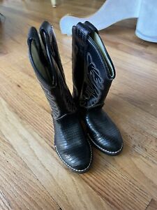 TEXAS TODDLER/BABY COWBOY BOOTS / SIZE 8.5 D / LEATHER