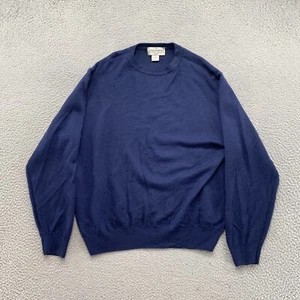 Marconi Mens 100% Merino Wool Blue Le Collezioni Italian Sweater in Size Large - Picture 1 of 13