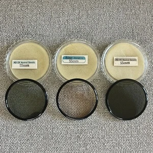Set of 3 55mm Vivitar Camera Lens Filters - Skylight 1a, ND-2X, & ND-4X - Picture 1 of 3