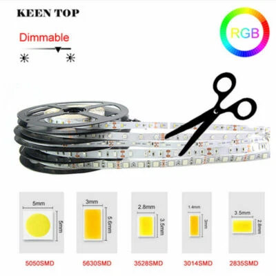 5M  LED Stripe 2835 5050 5054 5630 SMD Lichterkette Lichtband Schlauch Streifen - Bild 1 von 4
