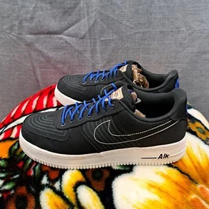 Size 13 - Nike Air Force 1 '07 LV8 Moving Company - Black Men Sneaker DV0794-001 - Picture 1 of 12