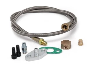 Ölzulauf Leitung Set Adapter Turbolader 1/8NPT Garrett GT25 GT28 GT30 Restriktor - Bild 1 von 4