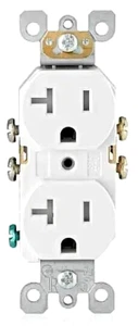 Salida resistente a la manipulación Leviton PLUS+ 20 amperios T5820-WS ~ ¡Nueva! - Imagen 1 de 6