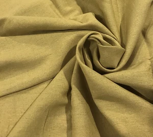 Tela de lino dorado de 56"" de ancho vendida por yarda - Imagen 1 de 1