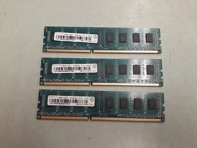Ramaxel 12GB (3x4GB) PC3-10600U DDR3 1333 Desktop RAM RMR1870EC58E9F-1333 0140 - Image 1 of 3