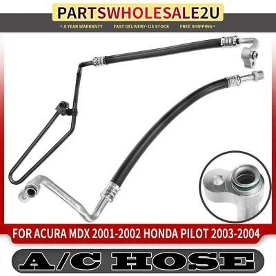 2x Manguera de línea de succión y descarga de aire acondicionado delantero para Acura MDX 01-02 Honda Pilot 03-04 Foto 1 de 4