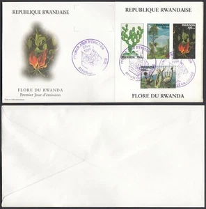 Rwanda 1998 - FDC. Cob Nr.: BL109-Trees-Cactus.......... (EB) MV-6551 - Picture 1 of 1