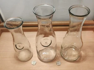 Glass Milk Jug Vtg. Clear Half Litre Paul Mason LoT! (3) Antique Drink Container - Picture 1 of 11