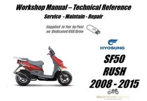 Hyosung SF50 Rush Service Repair Workshop Manual USB 2008 - 2015 - Bild 1 von 9