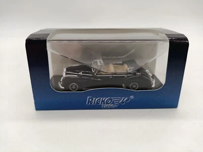 Mercedes Benz 300C W186 Cabriolet black 38427 1/87 H0 RICKO Brekina Busch §§ - Immagine 1 di 4