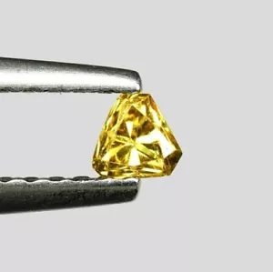 (Sin precio base) diamante amarillo naranja natural de 0,12 quilates sin tratar - Imagen 1 de 1