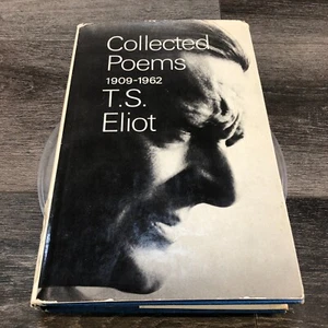 Collected Poems 1909-1962 Hardcover T. S Eliot Book Dust Jacket - Picture 1 of 14