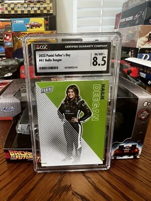 2023 Panini Father's Day Racing #41 Hailie Deegan CGC 8.5 NM-MT+🏎️🏆🏁 - Image 1 of 2