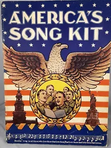 1941 America's Song Kit: Sheet Music War Time Americana Patriotic Victory Theme - Picture 1 of 12
