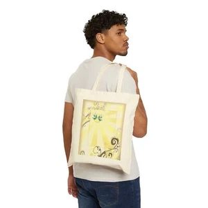 Artistic Vintage Swallow Birds Sunshine Eco-Friendly Canvas Tote Bag Reusable - Picture 1 of 5