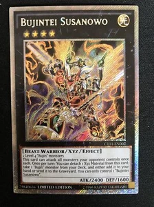 Yugioh BUJINTEI SUSANOWO Platinum Secret Rare CT11-EN002 NM - Picture 1 of 2