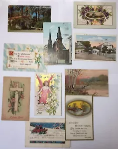 Lot von 10 alten Postkarten gebraucht & unbenutzt. Lot #1 - Bild 1 von 5