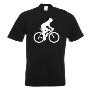 Rennrad Fahrrad Figur T-Shirt Motiv bedruckt Funshirt Design Print - Picture 1 of 19