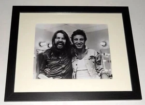 Framed Bruce Springsteen / Bob Seger Backstage 1978 b/w 1978 14" by 17" - Picture 1 of 3