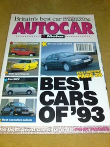 AUTOCAR - BEST OF '93 Dec 29 1993 Vol 198 No 1 - Imagen 1 de 1