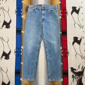 Vintage 90s Levi’s 550 Denim Blue Jeans Size 36x36 Made In USA Medium Wash - Picture 1 of 13