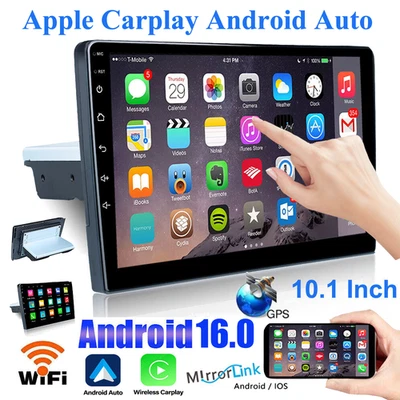 Radio Estéreo Coche Auto Carplay Android 14 10.1" Doble 2Din Pantalla Táctil GPS WIFI Foto 1 de 4