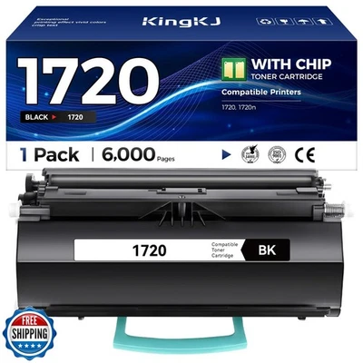 KingKJ MW558 1720 1720DN High-Yield Black Toner 2-Pack for Dell 1720/1720DN - Image 1 of 4