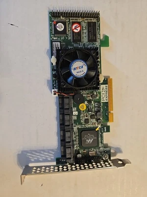 Areca 71-122001-0012 8-Port PCIe SATA II RAID Host Bus Adapter Untested Parts - Image 1 of 4