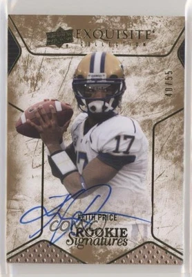 2014 Upper Deck Exquisite Collection Rookie Signatures /55 Keith Price #90 Auto - Image 1 of 2