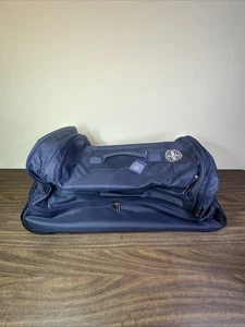 Pan Am Airlines Navy Blue Retro Rolling Duffle Bag Wheels w/ Tag 2022 First Clas - Picture 1 of 15