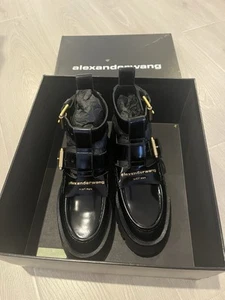 Brand New In Box Alexander Wang Carter Ankle Strap Boots Size 37 - Picture 1 of 4