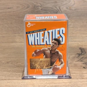 Vintage Wheaties 75 Years of Champions Muhammad Ali 24K Gold Signature Mini Box - Picture 1 of 6