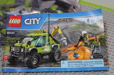 LEGO(60121)CITY: Volcano Exploration Truck, Used, 100% Complete W/Manual, No Box - Image 1 of 4