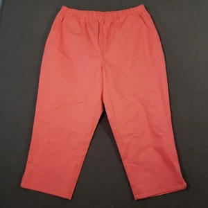 D&Co Hose Damen Größe 2X Gummibund gerades Bein rosa - Bild 1 von 9