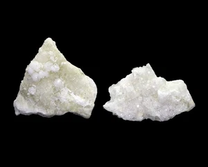 Minerali di Quarzo Apofillite Girolite Naturale 2 esemplari India #M 381 - Foto 1 di 4