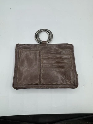 Bolso organizador de cuero Pouchee The Ultimate marrón cierre magnético Foto 1 de 4