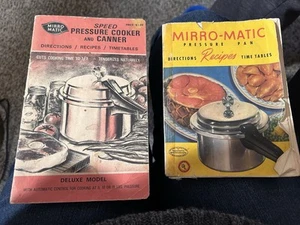 2 Pressure Cooker Cookbook LOT Presto AND Mirro Matic Recipes Instructions 1970s - Picture 1 of 3