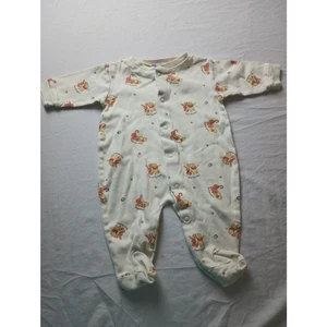 Vintage Pooh Tigro Bottoni Dormiente Neonato Taglia 0-3Mesi Nostalgia  - Foto 1 di 5
