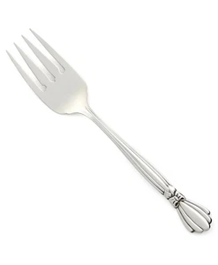 Oneida ALEXIS Stainless Deluxe Glossy Bow Silverware Serving Fork - Picture 1 of 1