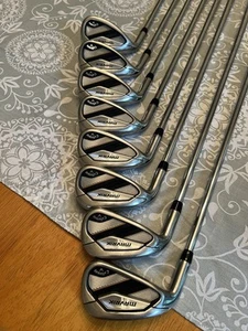 LH CALLAWAY MAVRIK IRON SET 6-PW, GW, AW, SW- Reg Flex Steel Shafts- LEFT HANDED - Picture 1 of 18