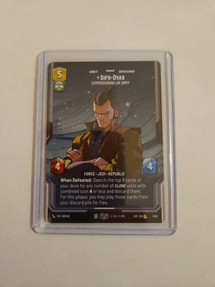 STAR WARS UNLIMITED LEGENDS OF THE FORCE PRESTIGE #1049 SIFO-DYAS - Image 1 of 1