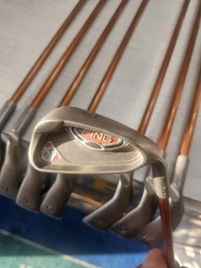Excellent Ping G10 Irons 3-PW Orange Dot TFC 129 Soft Regular - Picture 1 of 5