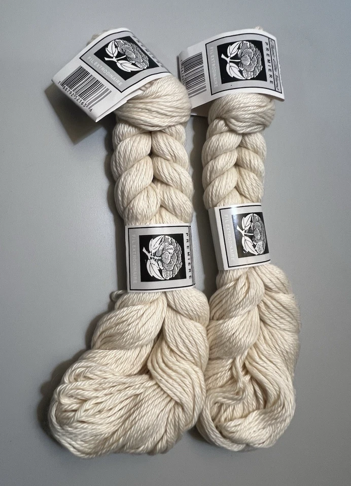 Hilo Classic Elite PREMIERE BLANCO # 5216 mezcla algodón/tencel 50 gr ea. Juego de 2 Foto 1 de 4