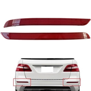 Pair of Red ABS Reflective Lenses Compatible with For Mercedes W166 Models - Picture 1 of 9