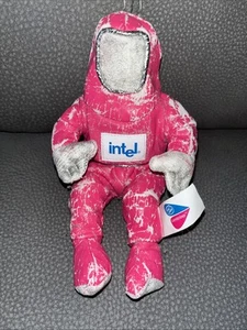 Intel Pentium 8” Bunny People PINK Stuffed Plush Astronaut Advertising Mascot - Picture 1 of 7