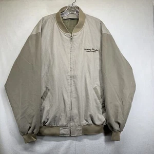 Golf Jacket Mens Large Weather Full Zip Hickory Heights Golf Club - Picture 1 of 16