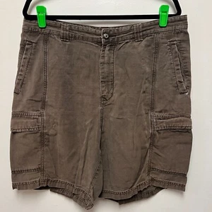 Tommy Bahama Shorts Mens 36 Brown Cargo Pockets Cotton Lyocell Blend Chino - Picture 1 of 9